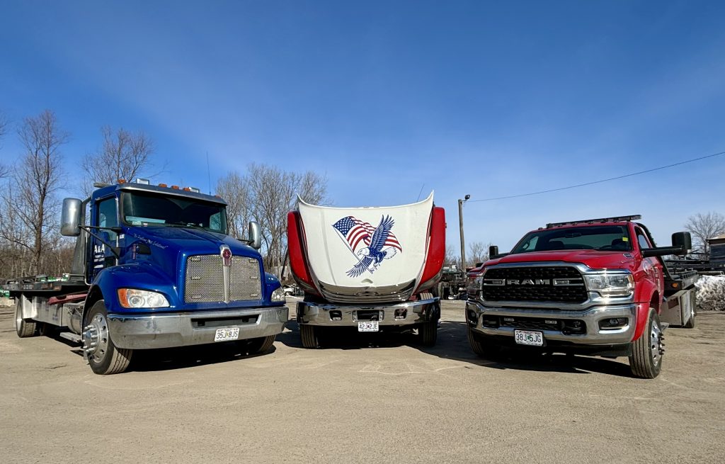 Bald Eagle Tow Trucks Together